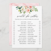 Digital Floral zou ze liever Vrijgezellenfeest spe Kaart (Voorkant / Achterkant)