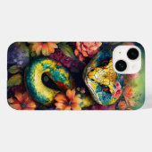 Digital Galaks Snake afbeelding Bast iPhone hoesje (Achterkant (horizontaal))