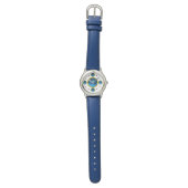 DIGITAL GEM STONE Gold blue sapphire Horloge (Vlak)