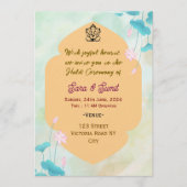 Digital Haldi Ceremony Invitations Kaart (Voorkant)