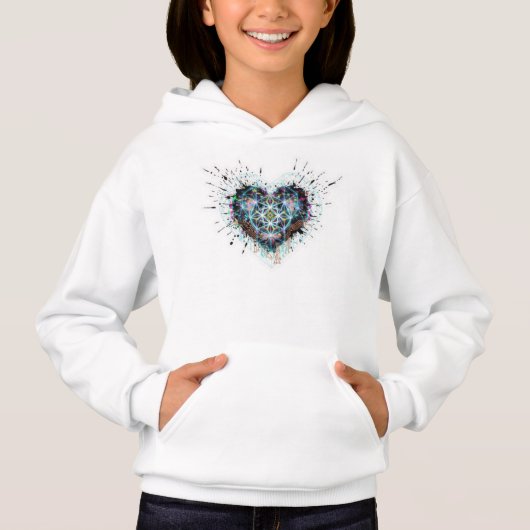 Digital Heart Sacred Geometry Heart Design  (Voorkant)