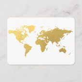 Digital Honeymoon fund bruiloft Gold Enclosure Car Informatiekaartje (Achterkant)