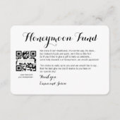 Digital Honeymoon fund bruiloft Gold Enclosure Car Informatiekaartje (Voorkant)
