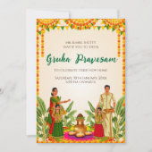 Digital House warming nodig Gruhapravesam uit Kaart (Voorkant)