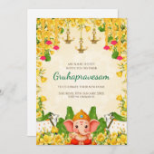 Digital Indian Housewarming uitnodiging Tamil (Voorkant / Achterkant)