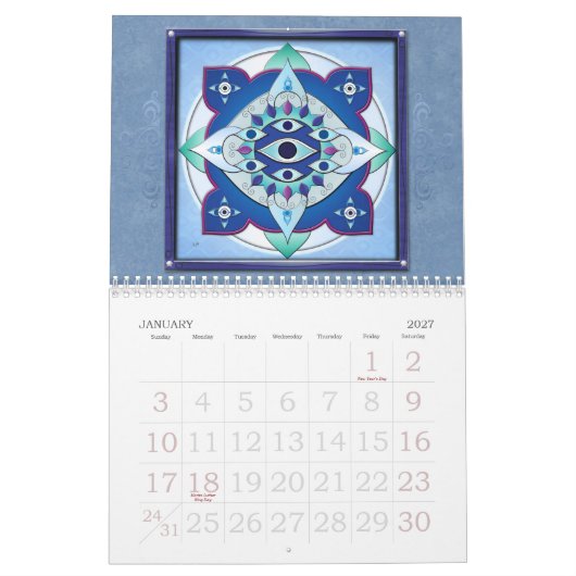Digital Inspiration-Mandala 2015 Calendar Kalender (Jan 2027)