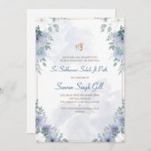 Digital invitation for Sri Sukhmani Sahib path Kaart (Voorkant / Achterkant)