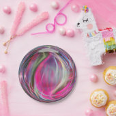 Digital Marble Soap Bubble Papieren Bordje (Feest)