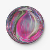 Digital Marble Soap Bubble Papieren Bordje (Voorkant)