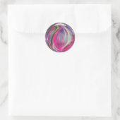 Digital Marble Soap Bubble Ronde Sticker (Tas)