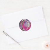 Digital Marble Soap Bubble Ronde Sticker (Envelop)