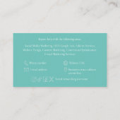 Digital Marketing Expert Business Card Template Visitekaartje (Achterkant)
