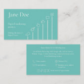 Digital Marketing Expert Business Card Template Visitekaartje (Voorkant / Achterkant)