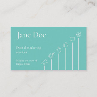 Digital Marketing Expert Business Card Template Visitekaartje