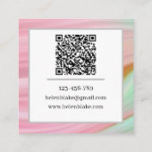 Digital Marketing Expert QR Code Trendy Square Vierkante Visitekaartje (Achterkant)