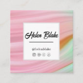 Digital Marketing Expert QR Code Trendy Square Vierkante Visitekaartje (Voorkant)