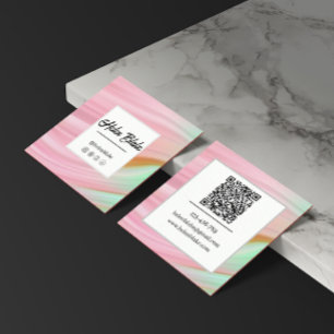 Digital Marketing Expert QR Code Trendy Square Vierkante Visitekaartje