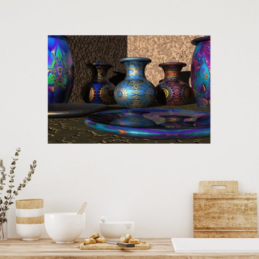 Digital Marrakesh Poster (Keuken)
