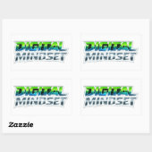 Digital Mindset Futuristische Tech Sticker (Vel)
