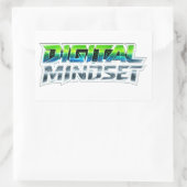 Digital Mindset Futuristische Tech Sticker (Tas)
