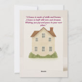 Digital New Home Gefeliciteerd Kaart (Achterkant)