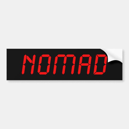 DIGITAL NOMAD BUMPERSTICKER (Voorkant)