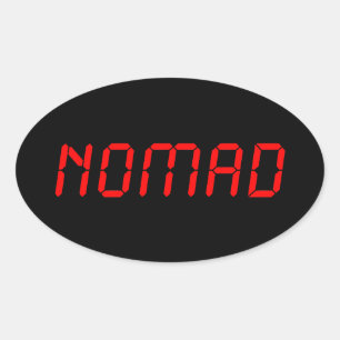 DIGITAL NOMAD OVALE STICKER