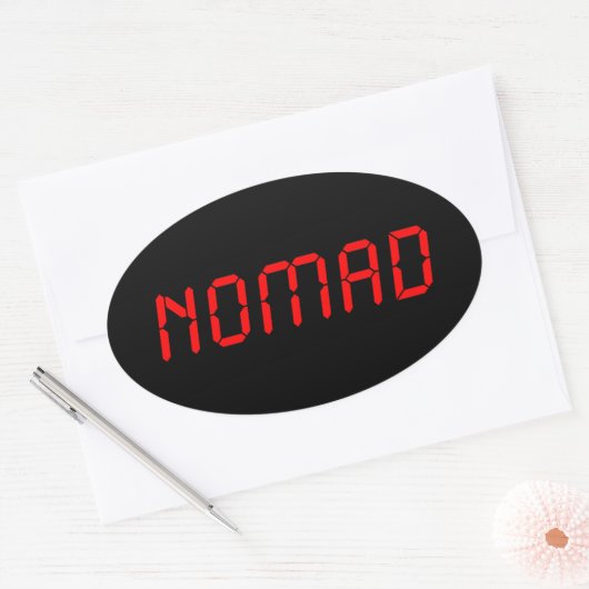 DIGITAL NOMAD OVALE STICKER (Envelop)