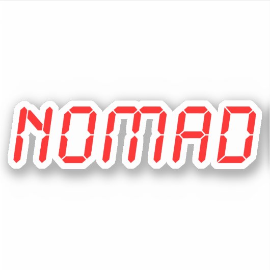 DIGITAL NOMAD STICKER (Voorkant)