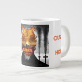 Digital painting about climate change. grote koffiekop (Voorkant rechts)