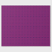 Digital Pixel Check Plaid Pink and Blue Cadeaupapier (Vlak)