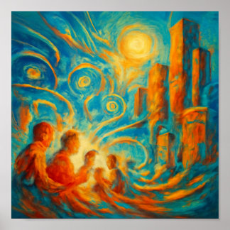 Digital Pulse of Modernity Poster