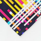 Digital Rain Cyberpunk Pixel Art futuristisch ontw Fleece Deken (Hoek)