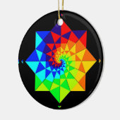 Digital Rainbow Spiral Ketting of Keramisch Ornament (Links)