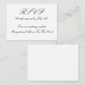 Digital RSVP Card Informatiekaartje (Voorkant / Achterkant)