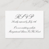 Digital RSVP Card Informatiekaartje (Voorkant)