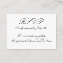 Digital RSVP Card