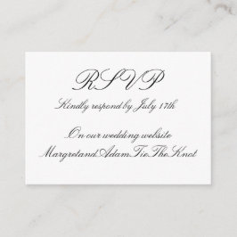 Digital RSVP Card Informatiekaartje