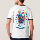Digital Rush – Shopping Cart Blast T-shirt (Achterkant volledig)