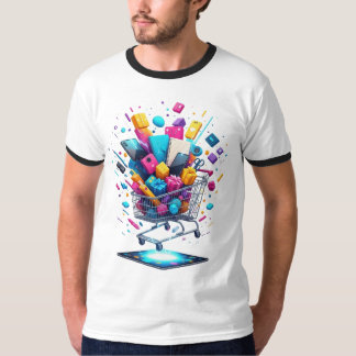 Digital Rush – Shopping Cart Blast T-shirt
