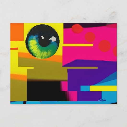 Digital Salt Ken Gage Surrealisme Briefkaart (Voorkant)