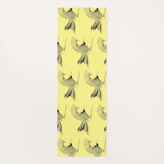 Digital Samurai Abstract Figure - Custom Color Yogamat (Achterkant)