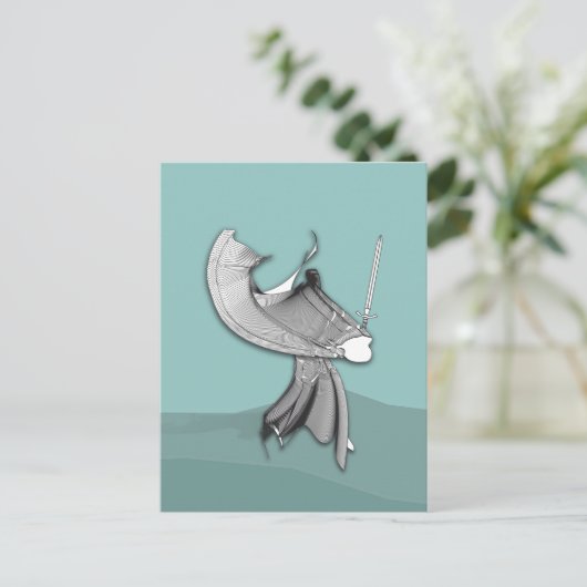 Digital Samurai Briefkaart (Staand voorkant)
