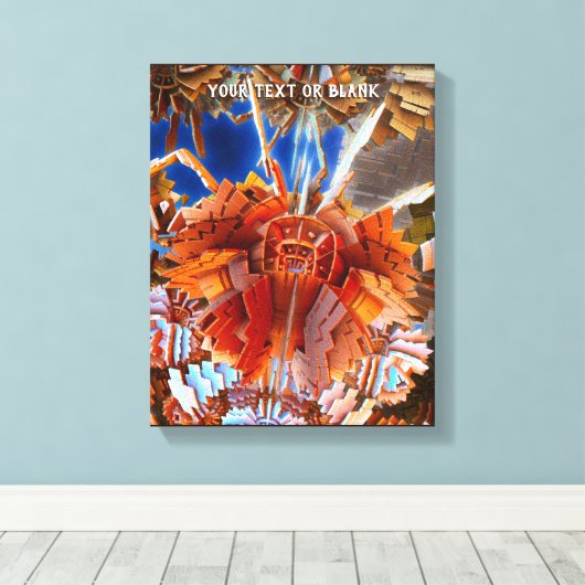 Digital Samurai Canvas Afdruk (Insitu (Houten vloer))