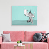 Digital Samurai Canvas Afdruk (Insitu (Woonkamer))