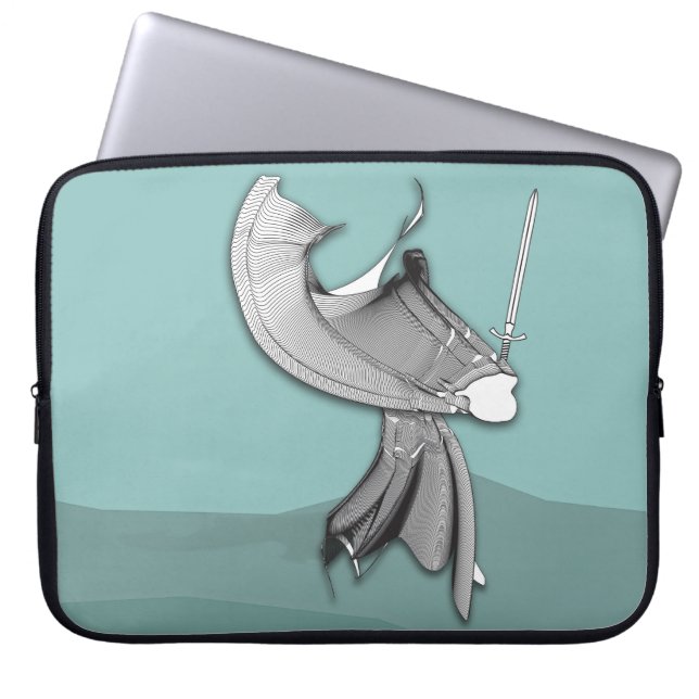 Digital Samurai Laptop Sleeve (Voorkant)