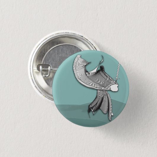 Digital Samurai Ronde Button 3,2 Cm (Voorkant /achterkant)