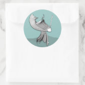 Digital Samurai Ronde Sticker (Tas)
