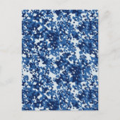 Digital Sky Blue Camouflage - met wit Briefkaart (Voorkant)