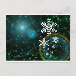 Digital Snowflake Natuur Winter Peace Love Destiny Briefkaart